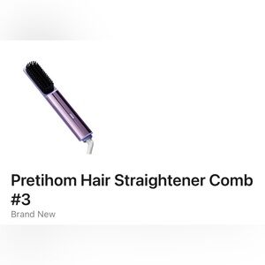 Hair Straightening Comb Styling Tool Anti-Frizz